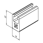 T-Slot Profile 19x32