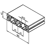 T-Slot Extrusion 45x180 G