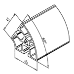 Angled Profile 45R60