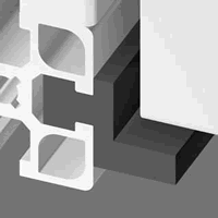 T-Slotted Aluminum Gusset 19mm