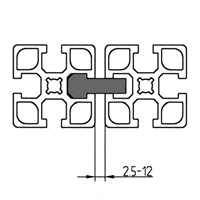 T-Slotted Aluminum Miter Joint