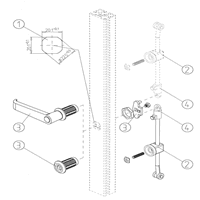T-Slotted Aluminum Gusset 19mm
