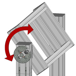 Right Angle T-slotted Fastener