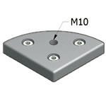 M10 Base plate for MiniTec 90 R 90 T-Slotted Aluminum Extrusion