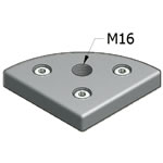 M16 Base plate for MiniTec 90 R90 T-Slotted Aluminum Extrusion