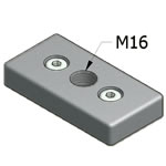 M16 Base plate for MiniTec 45x90 T-Slotted Aluminum Extrusion