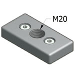 M20 Base plate for MiniTec 45x90 T-Slotted Aluminum Extrusion