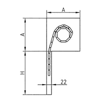 Profile Gussett With Anti-Rotation Tabs