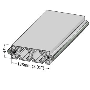 T-Slotted Aluminum Linear Guide With Thompson Rails