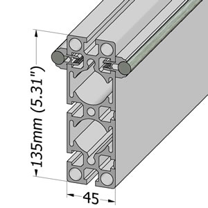 Light Weight Linear Guide For Manual Or Motorized Systems