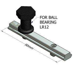 Attach 12mm Ball Bearing To T-Slots