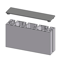 45x180 T-Slotted Extrusion End Cap