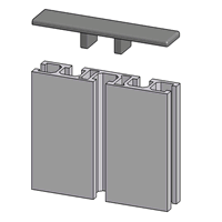 90x19 T-Slotted Extrusion End Cap