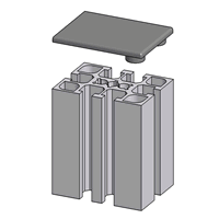 45x60 T-Slotted Extrusion End Cap