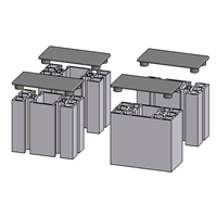 45x90 Aluminum Extrusion End Cap