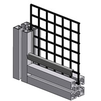 Machine guard mesh panel