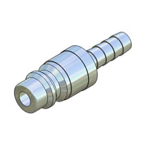 European shape hose coupling