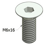 Stainless Steel T-Slot Square Nuts For MiniTec Aluminum Extrusions