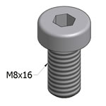 Stainless Steel T-Slot Square Nuts For MiniTec Aluminum Extrusions