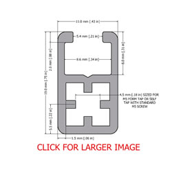small t-slotted profile