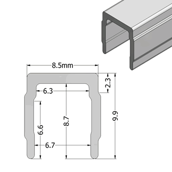 Doppel-U Profil - Aluminium Profile