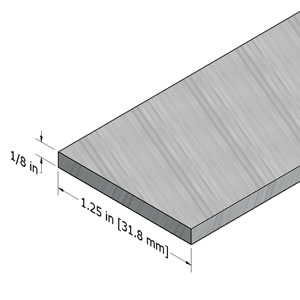 1/8" aluminum flat stock