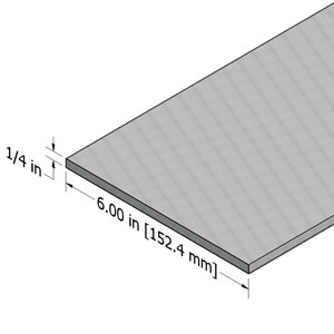 1/4" aluminum bar stock