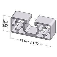 T-Slot Profile 45x19