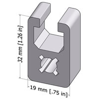 T-Slot Profile 19x32