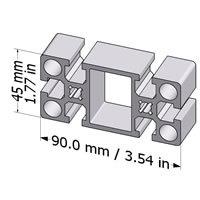 Structural Aluminum Profile 45x90