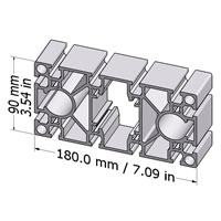 T-slotted Profile 90x180