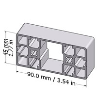 Clean Room Profile 45x90 G