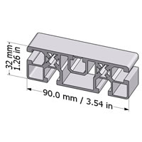 Structural Aluminum Profile 90x32