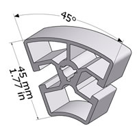 Rounded Profile 45R45