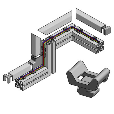 Cable Conduit For T-Slotted Profiles
