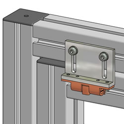 Aluminum Gusset 45x90 GD