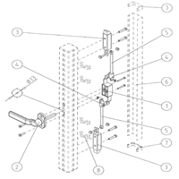 T-Slotted Aluminum Gusset 25mm