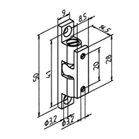 Profile Gusset With Anti-Rotation Tabs