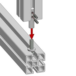 T-Slotted Profile Butt Joint Fastener