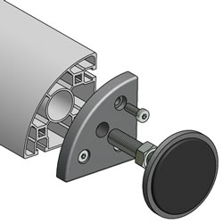 Right Angle T-slotted Fastener