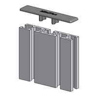 90x19 T-Slotted Extrusion End Cap