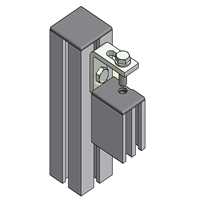 45x32 Clamp Profile End Cap For Barrier Machine Guards With Removable Panels