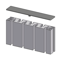 32x180 T-Slotted Extrusion End Cap