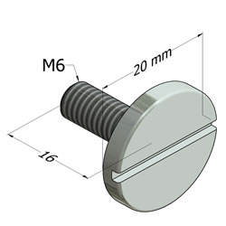 Attractive screw for use with screw blocks and multi-blocks