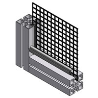 Machine guard mesh panel