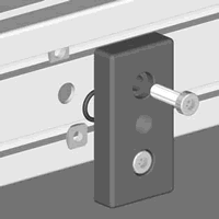 Run Compressed Air Into The Side Of The T-Slotted Profile