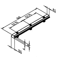 T-Slotted Profile Butt Joint Fastener