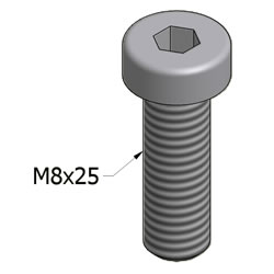 M8x25 SHCS S.S M8x25 SHCS S.S