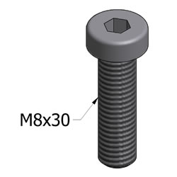 M8x30 SHCS