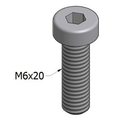 M6x20 SHCS S.S. M6x20 SHCS S.S.